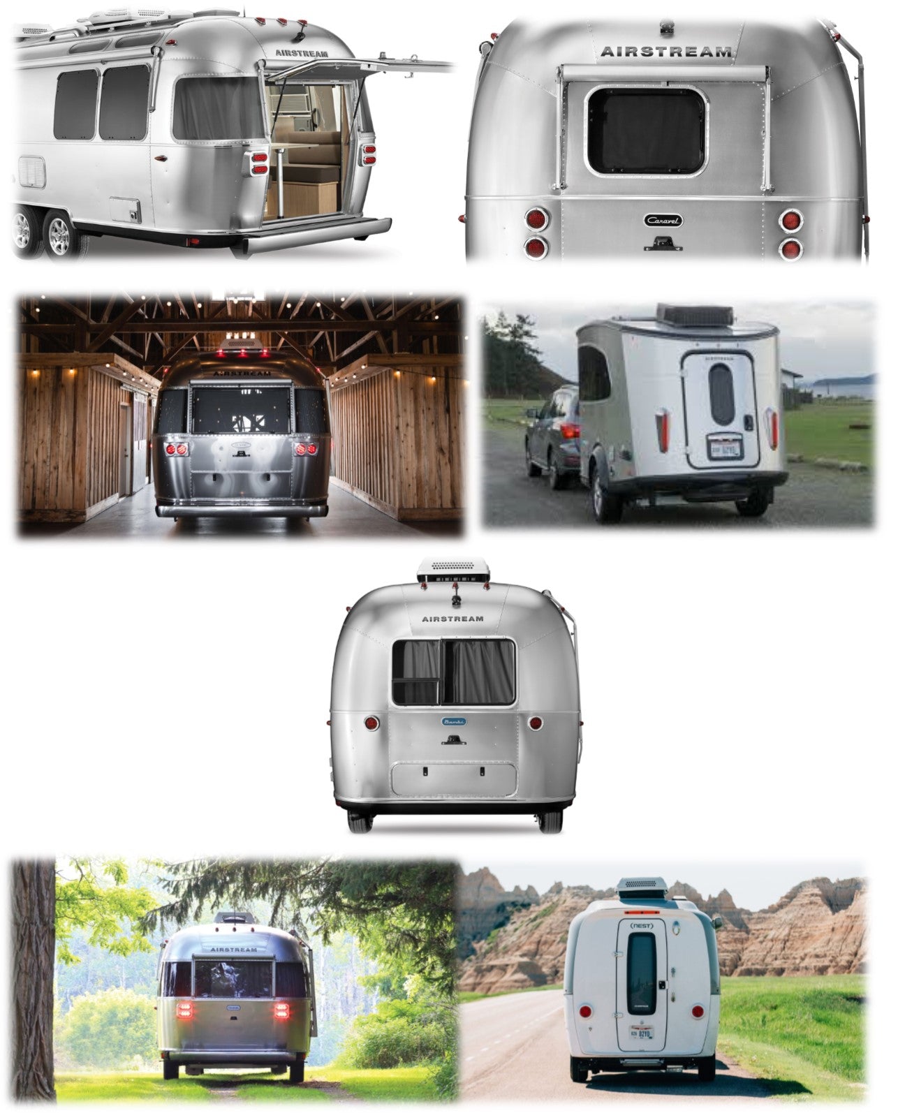 End Shell, Aft (Rear) tagged "Trim" Woodland Airstream Parts and RV