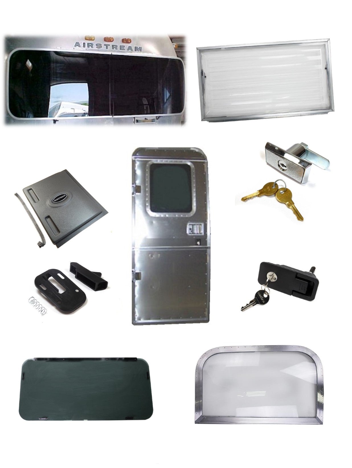 Airstream Doors, Windows and Rockguards Woodland Airstream Parts and