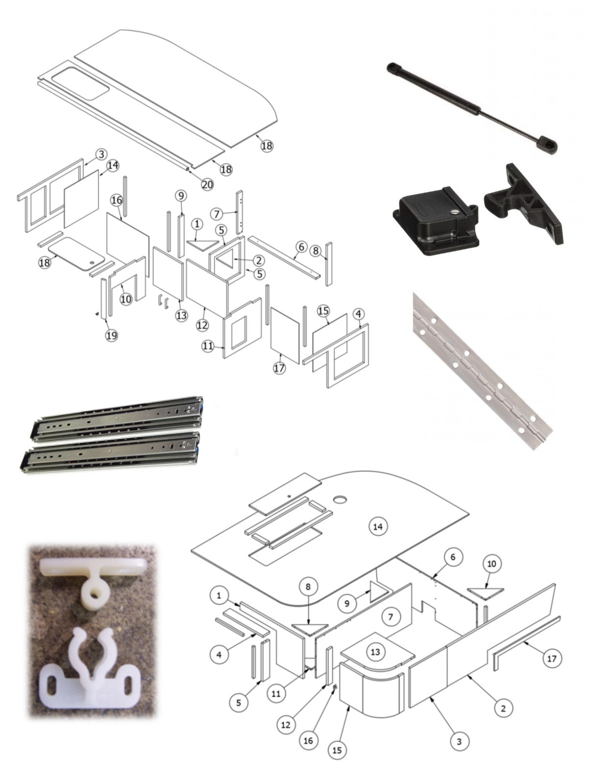 Bedroom Furniture Woodland Airstream Parts and RV Accessories Store