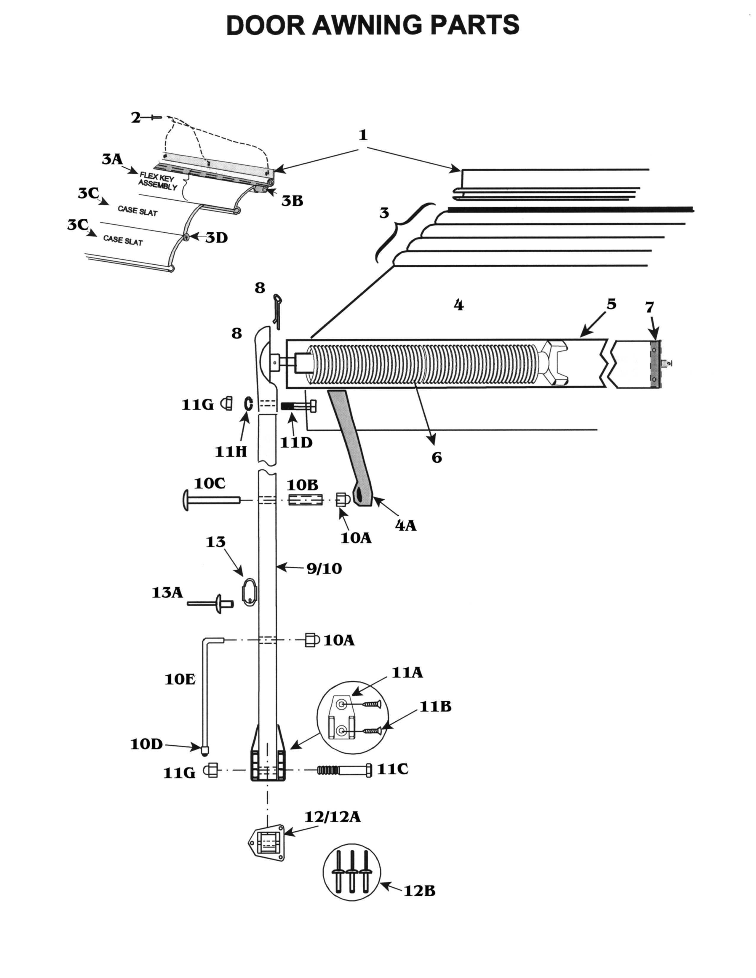 Door Awning Parts Woodland Airstream Parts and RV Accessories Store