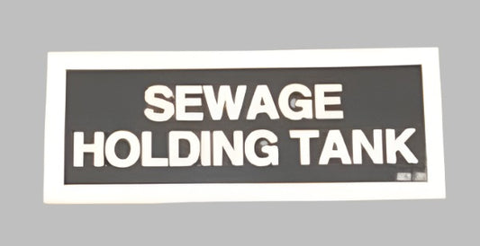 Airstream Sewage Holding Tank Label - 385942