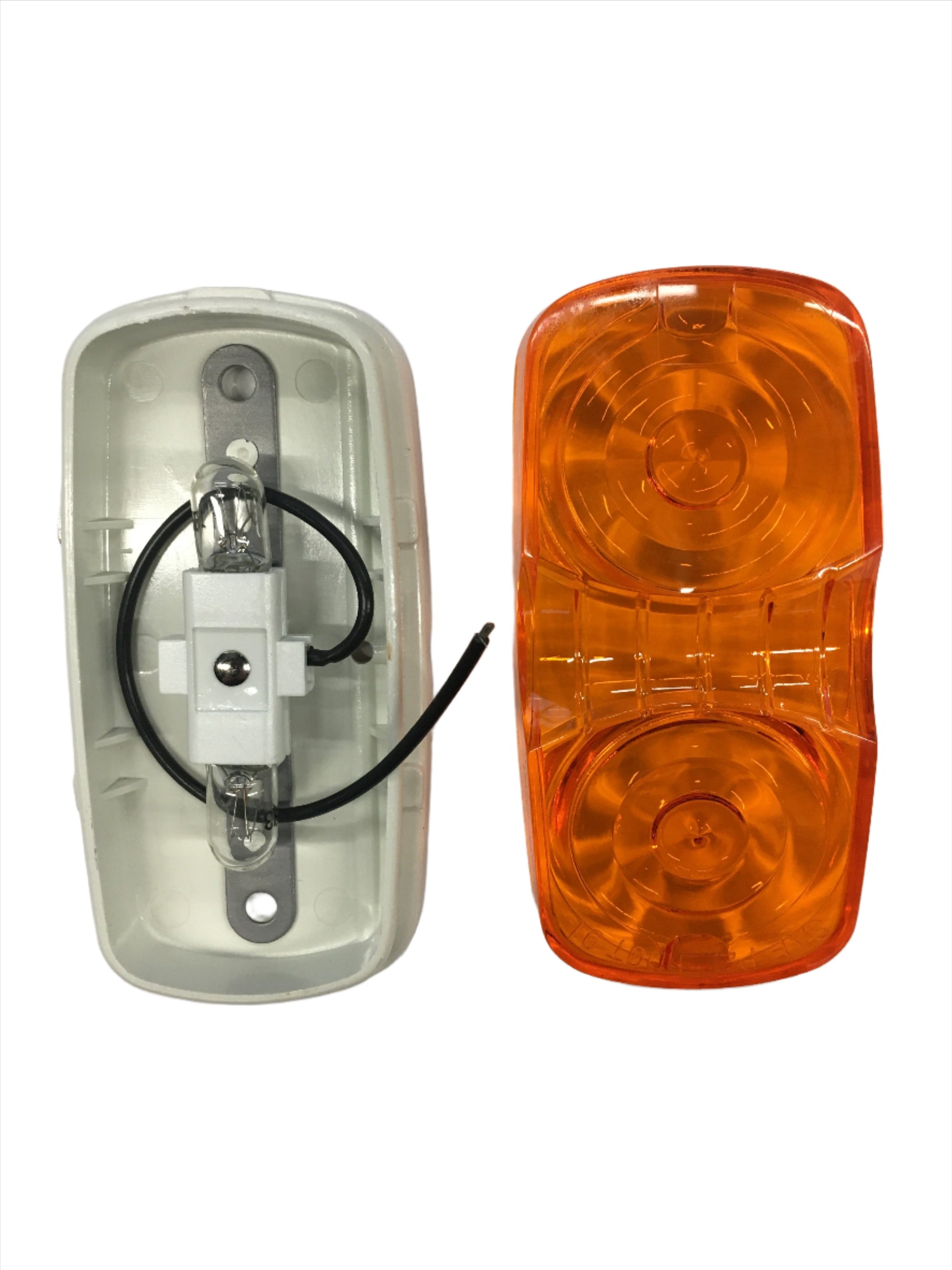 Airstream Double Bulb Clearance Marker Light, Amber (without Gasket) - 510112