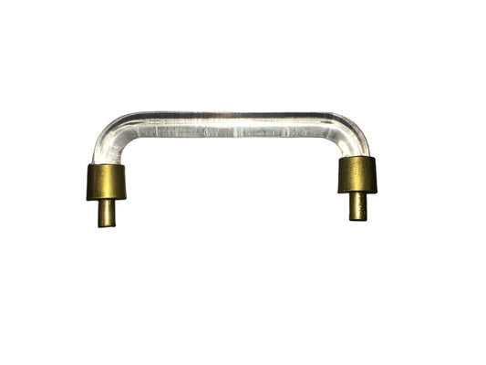 Airstream Vintage Brass and Clear Plastic Cabinet Pull - ASVINPULL