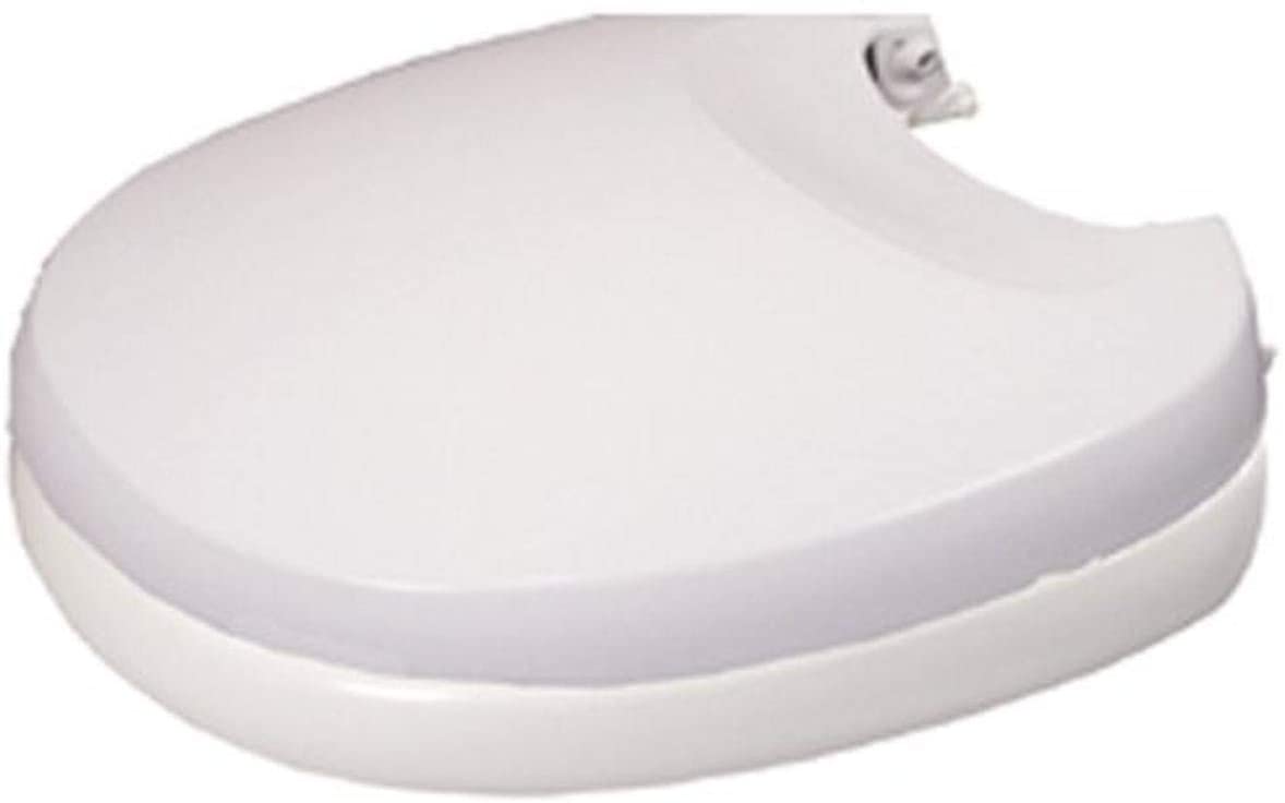 foot pedal toilet flush Thetford 31703 Aqua Magic V Seat & Cover, White