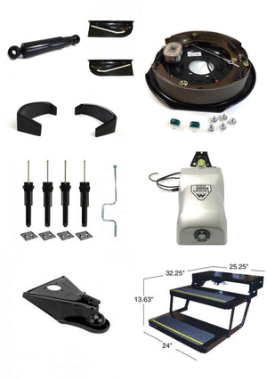 Airstream Axles, Brakes & Chassis Parts