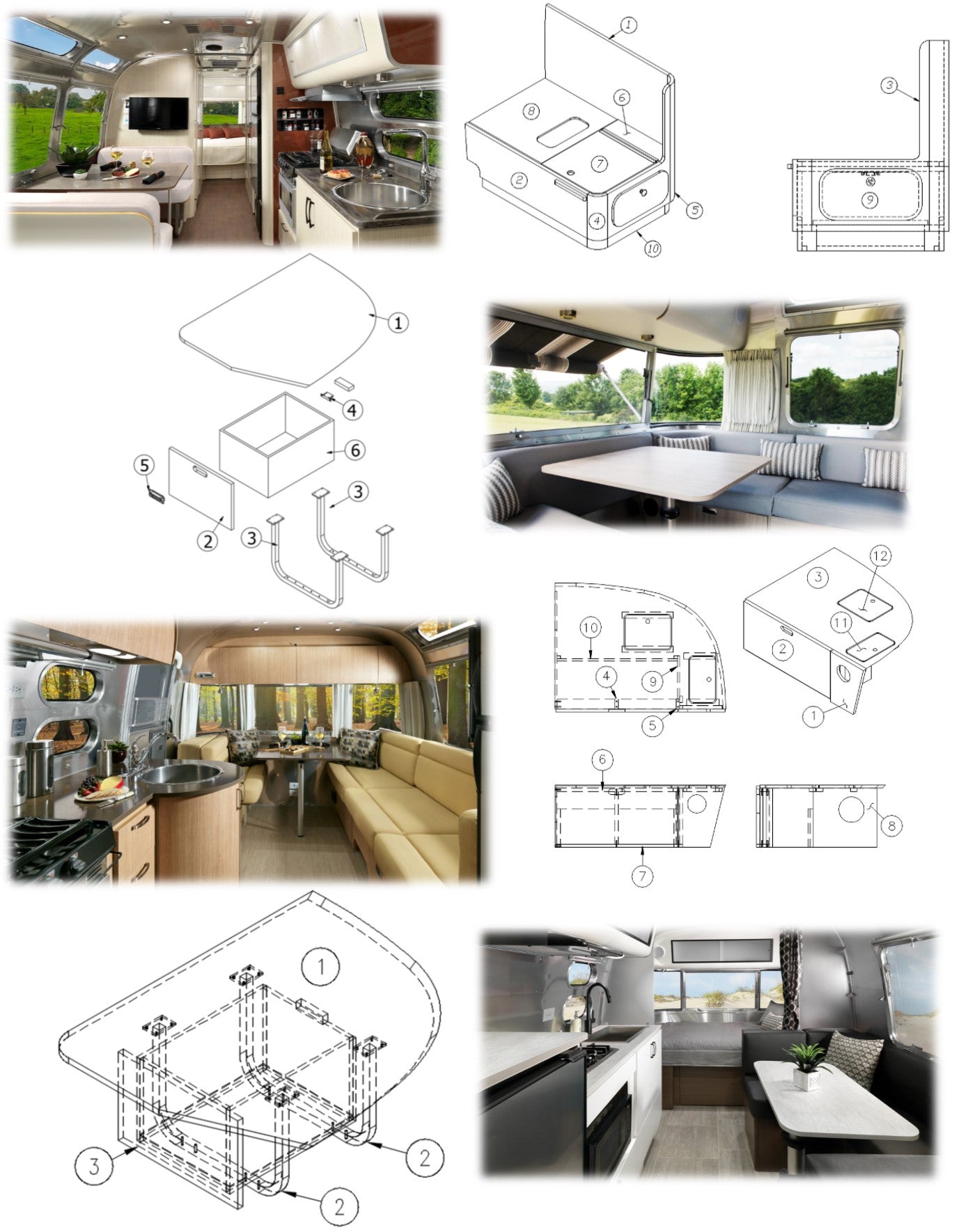 Lounge Furniture Woodland Airstream Parts and RV Accessories Store
