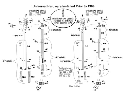Universal Hardware Installed Prior to 1989