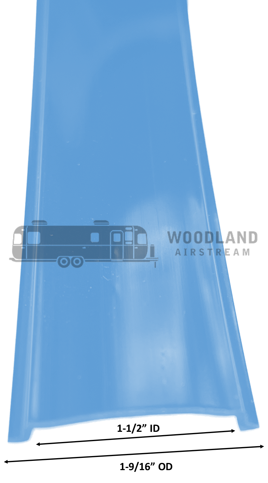 Airstream 1-1/2" Blue Rub Rail Trim Insert, By The Foot - 200522