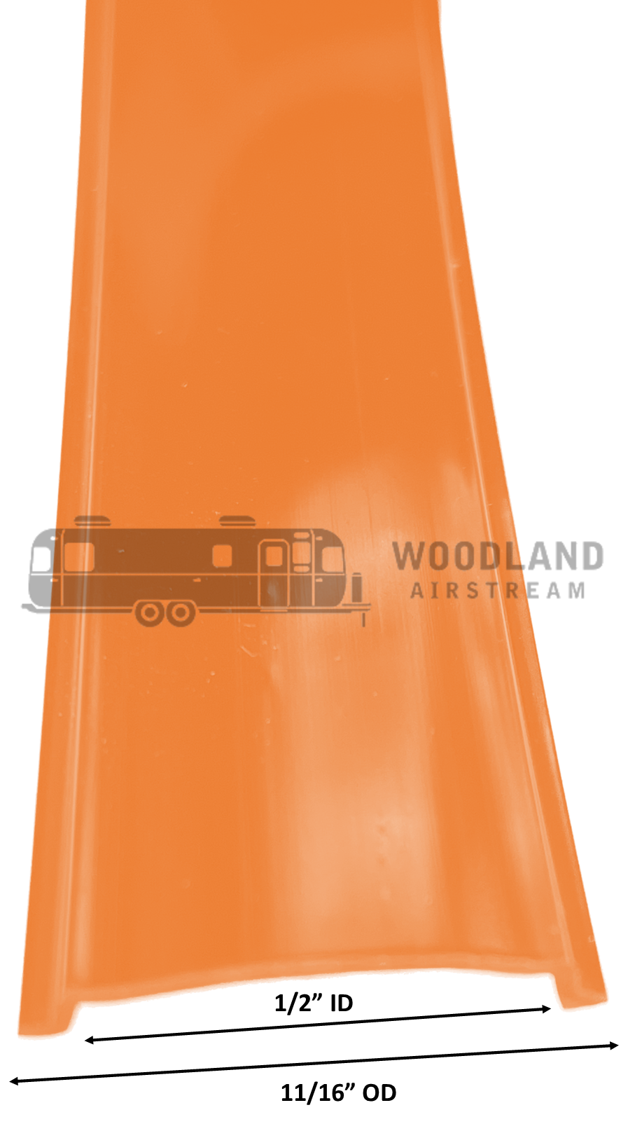 Airstream 1/2" Orange Belt Line Trim Insert, By The Foot - 201417