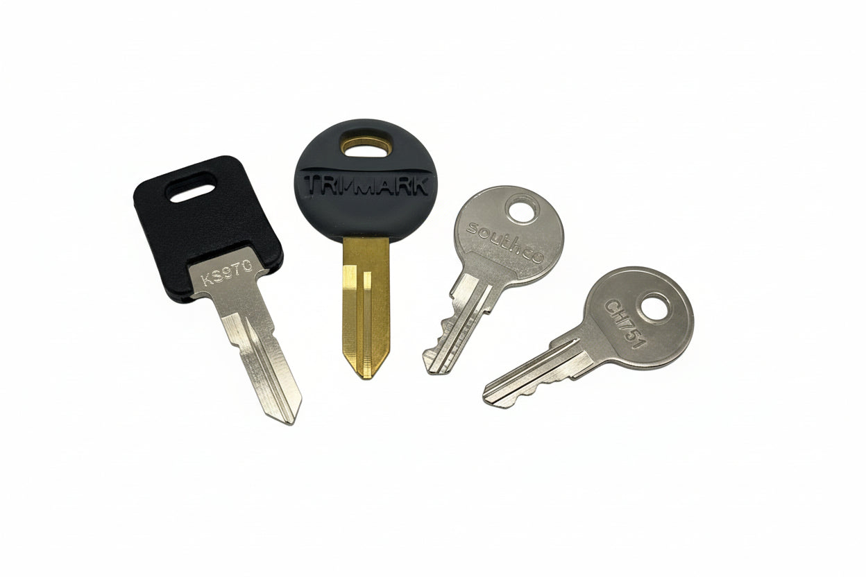 thumbnail image 2 of CH751 Keys Fit For Storage Compartment Lock - Spare Keys For RV Campers Storage Door Locks T-Handles Pickup Shells Tool Boxes Camper Toppers, Camper Shells, Truck Caps (10 Pack 2 of 10
