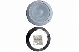 Airstream 9-LED Wet Location Un-switched Ceiling Light, Brushed Stainless Steel - 512828
