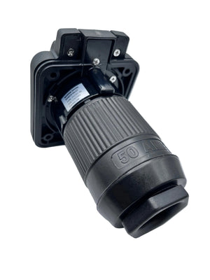 50 Amp Standard Square Inlet, Black 385702
