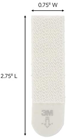 3M 17201-ES Command Picture Hanging Strips, Medium, White, 3-Pairs