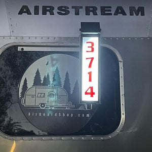 Lightweight Solar Powered 5 Number BRN Light for Airstream Trailers