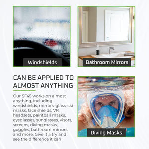 WASH&WHIPS SF45 Anti-Fog For Car Windshields