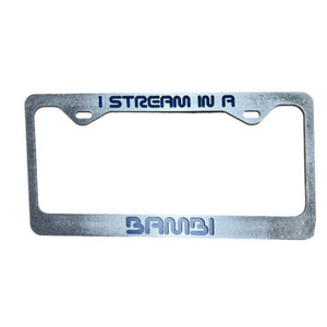 I Stream License Plate Frame
