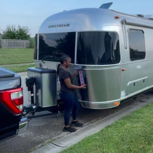 Lightweight Solar Powered 5 Number BRN Light for Airstream Trailers