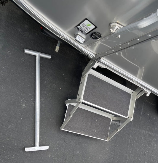 Air Step Brace for Airstream Trailers - Prevents Bouncy Stairs