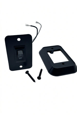 JR Products single Rocker Switch with Bezel