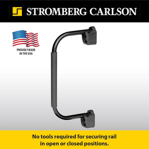 Stromberg Carlson AM-255 Mini Lend-A-Hand RV Rail, Black w/ Black Foam