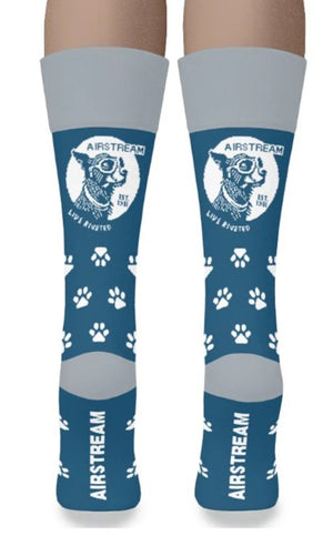 Airstream Dog with Goggles Socks 