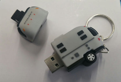 Airstream USB Thumb Drive Keychain 2GB