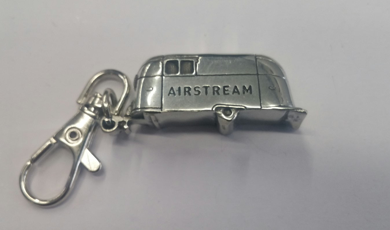 Airstream Pewter Charm Keychain