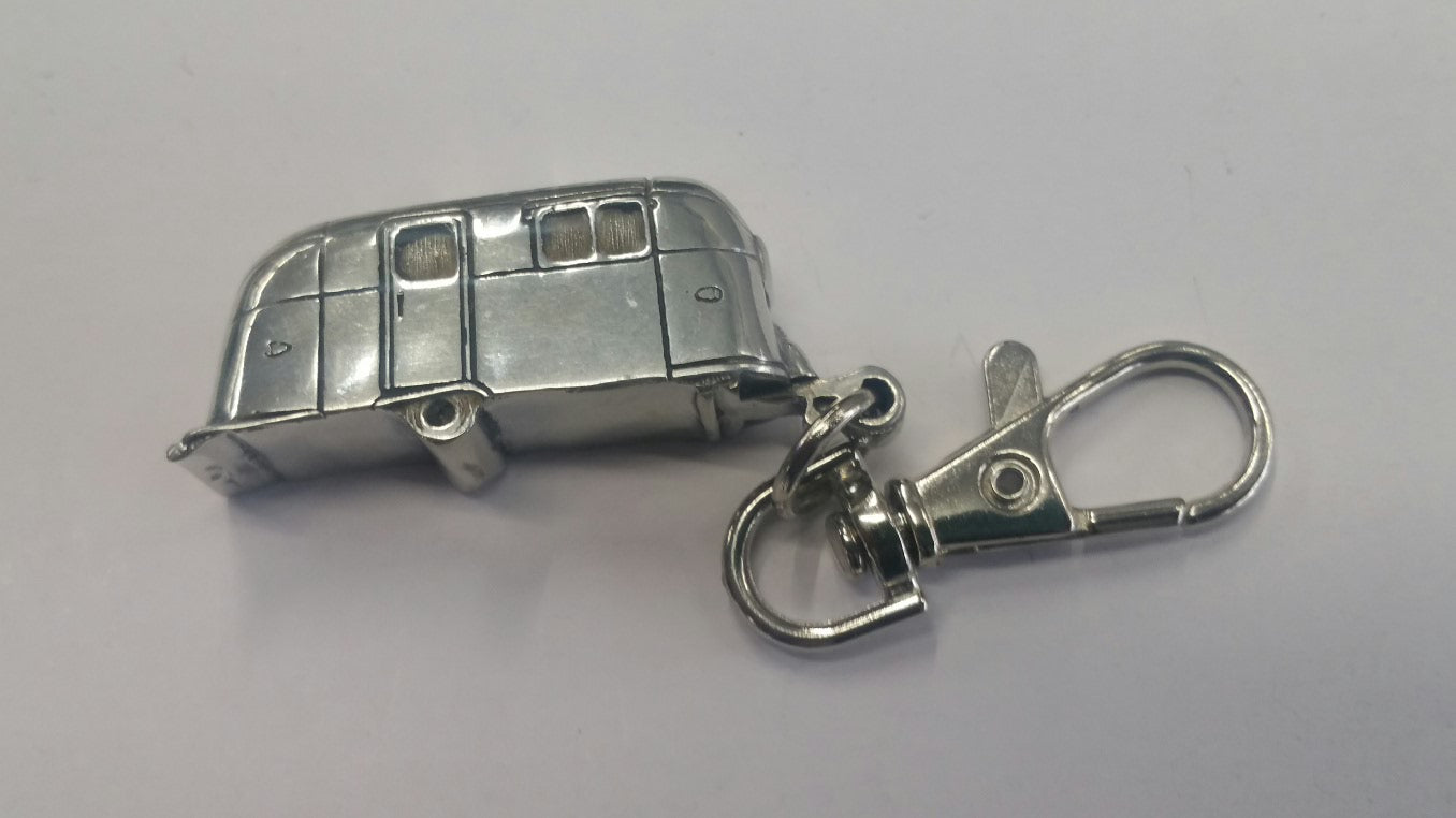 Airstream Pewter Charm Keychain