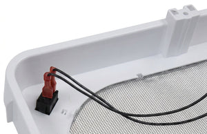 Ventline BVC0573-41R Screen Frame with Screen, Rocker Switch, and Wire, Polar White