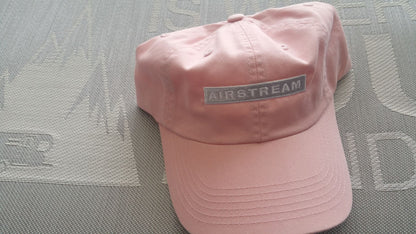 Airstream Block Logo Hat Pink w/ White Logo