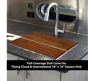 Airstream Sink Cover, Flying Cloud, Trade Wind, International, 18"x18" Square Sink, Airstream Decor