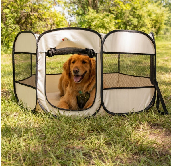 LIPPERT PORTABLE PET PLAYPEN - SMALL/MEDIUM