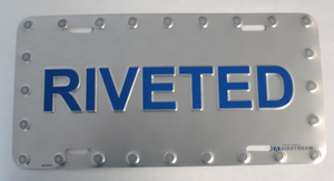 Airstream RIVETED License Plate