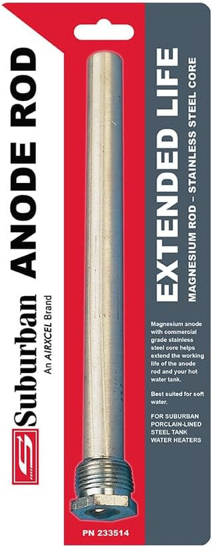 Suburban Water Heater Anode Rod - Magnesium or Aluminum
