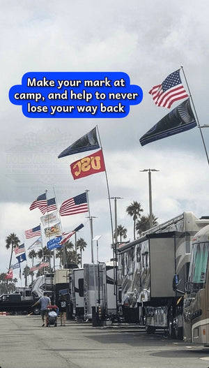 16' Telescoping RV Flagpole | Fiberglass Flagpole