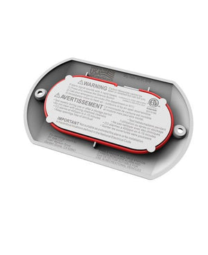 RV Safe Propane Gas & CO Detector Alarm, White with 2 sizes of Adapter Plates