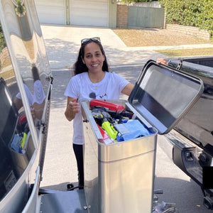 Airboard Edge: Airstream 20/30 Pound Propane Storage Shelf