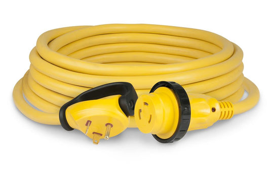 Airstream 30 AMP 30' Power Cordset with Swivel Handle, Safety Yellow- 513087-01