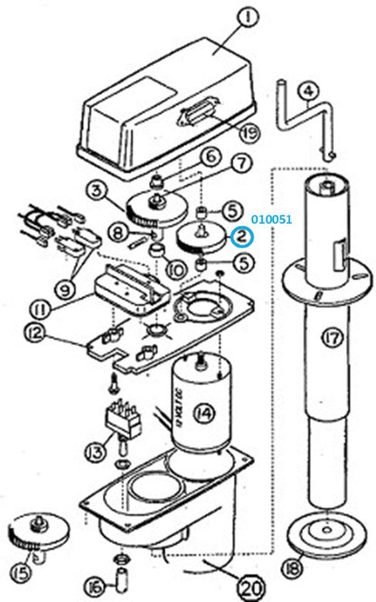 Airstream Super Jack 2nd/3rd Gear Assembly - 010051