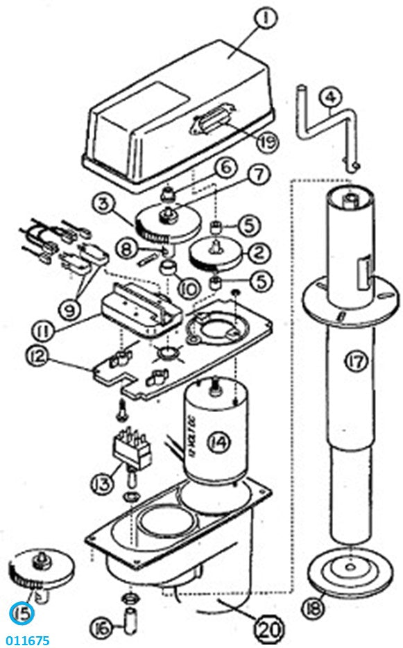 Airstream Super Jack Drive Gear Assembly - 011675