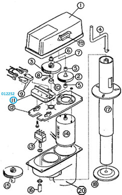 Airstream Super Jack Limit Switch Assembly - 012252