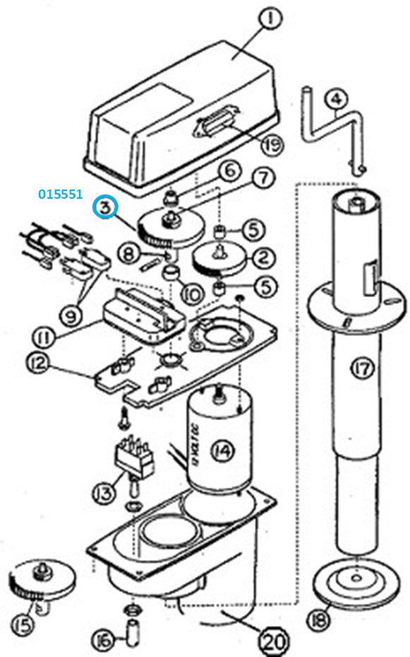 Airstream Super Jack Drive Gear - 015551