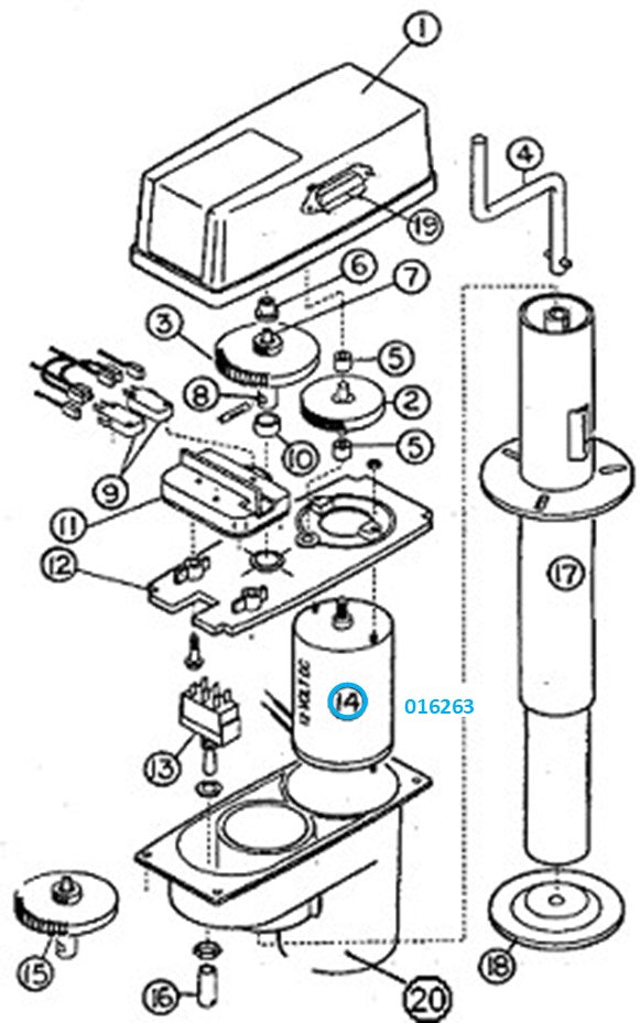 Airstream Super Jack 12V Motor - 016263