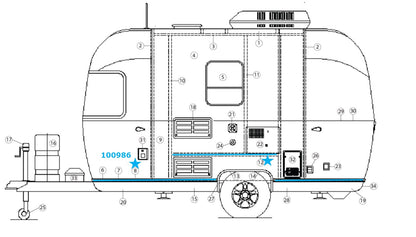 Airstream Floor Support Channel - 100986