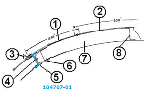 Airstream "I" Beam 104707-01