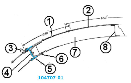 Airstream "I" Beam 104707-01