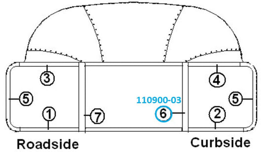 Airstream Aluminum Formed Interior Trim Front Wrap, Righthand - 110900-03