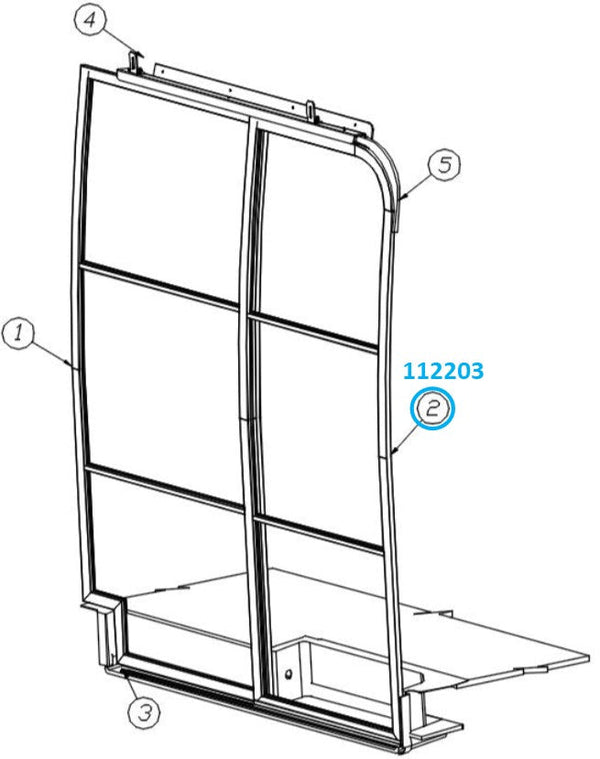 Airstream Screen Door, Forward For Interstate or Tommy Bahama Touring Coach - 112203