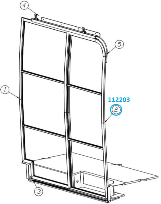 Airstream Screen Door, Forward For Interstate or Tommy Bahama Touring Coach - 112203