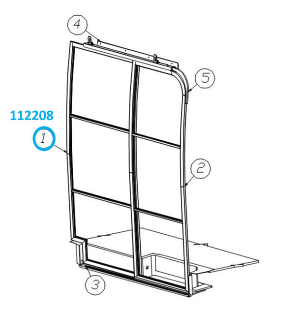 Airstream Screen Door, Rear For Interstate or Tommy Bahama Touring Coach - 112208